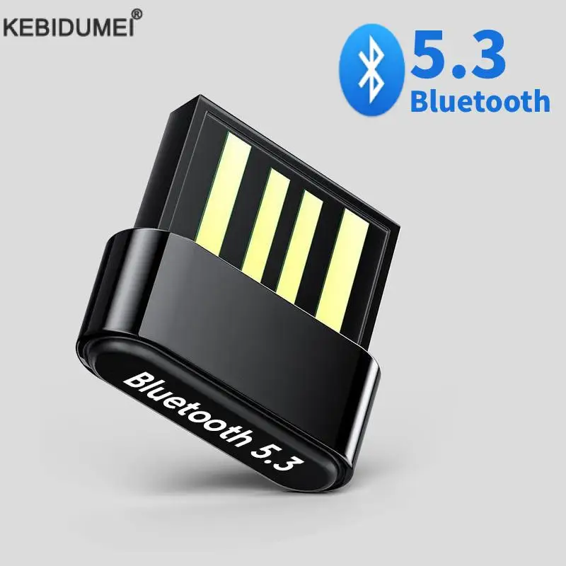 

USB Bluetooth 5.3 5.0 Adapter Receiver BT5.3 Dongle for PC Wireless Mouse Bluetooth Earphone Headset Speaker Laptop Computer