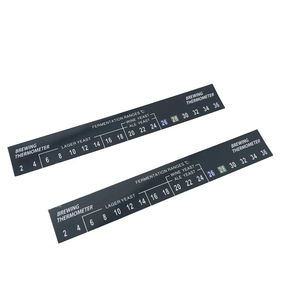 Self Adhesive Thermometer Digital Stick Thermometer 2-36 ℃ Fermentor LCD Thermometer Home Brewing Beer Spirits Wine Temperature