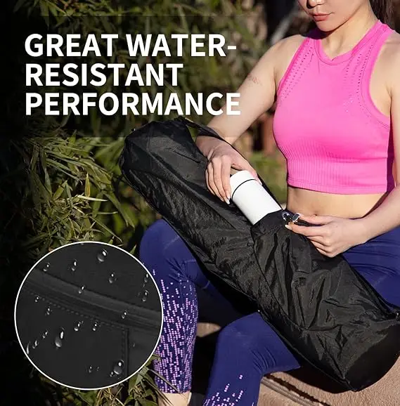 Enhanced Yoga Mat Carrier with Water Bottle Holder & Wet Storage – Versatile Bag for Gym, Pilates & Fitness Sessions