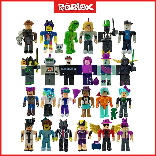 Roblox-Boneca Anime Colecionável, Modelo de Boneca de Bloco de