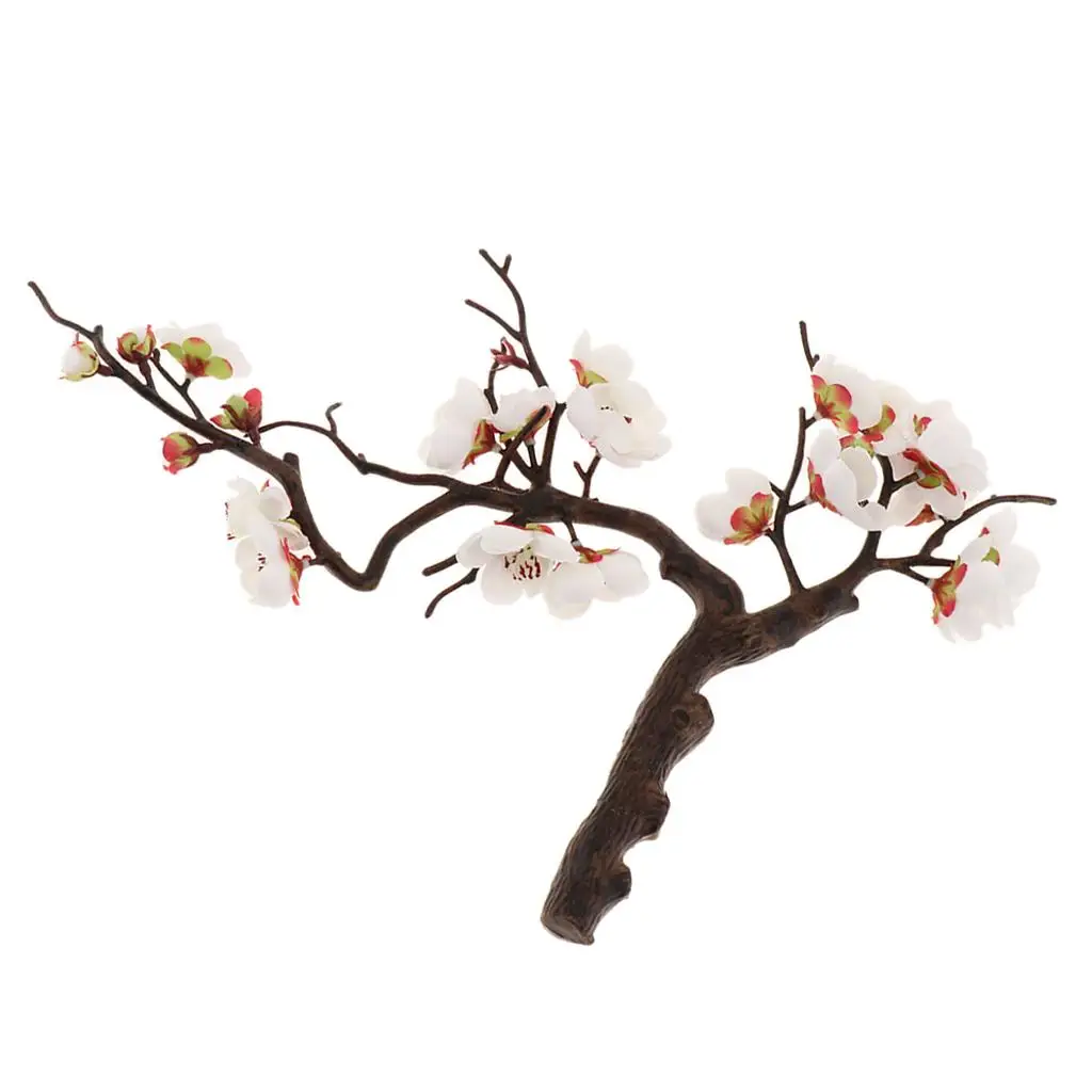 Lifelike Plum Blossom Artificial Flowers Fake Flower Indoor&Outdoor Table Decor