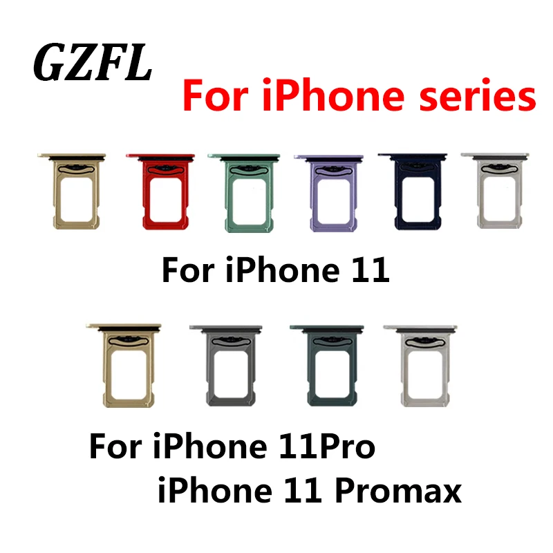 

New For iPhone 11 Pro 11Pro Max Dual SIM Card Slot SD Card Tray Holder Adapter