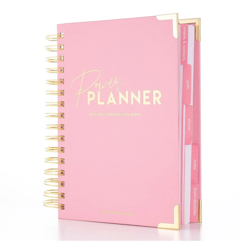 Anemoon vis Slovenië Tientallen Custom Printing 2022 2023 Pink Hardcover A5 Daily Weekly Monthly Organizer  Diary Journal Agenda Planner Spiral Notebook - Notebook - AliExpress