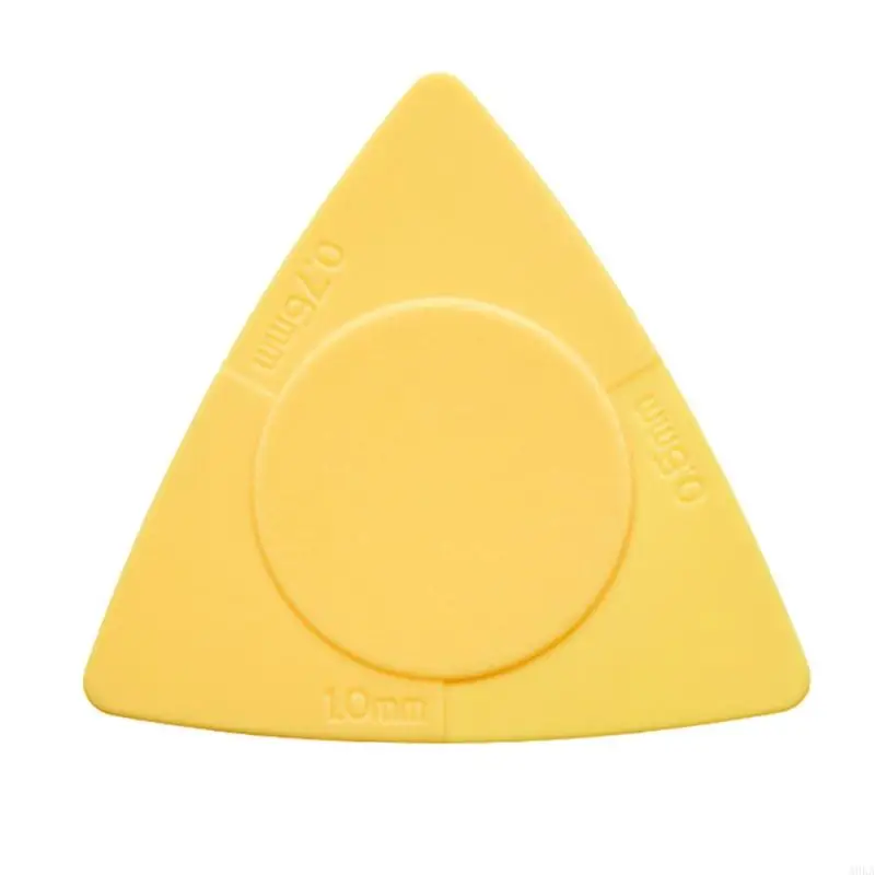 A0KA 10x ABS Picks Set Multicolor for Triangle Plectrum for Electric Guitar Bass Ukul
