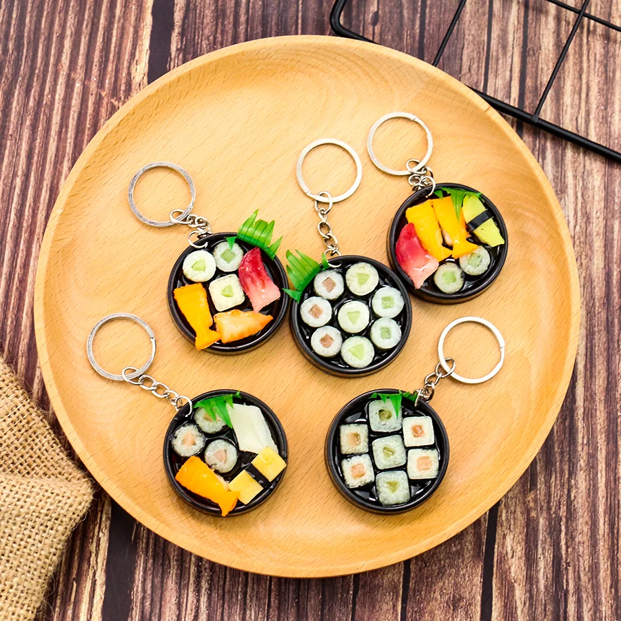 Sushi Maki Roll Amigurumi- Gift for Foodies- Unique Keychain