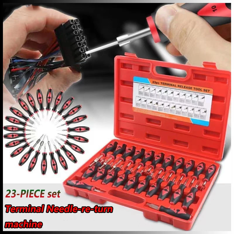 Quality 23Pcs Car Terminal Removal Repair Tools Electrical Wiring Crimp