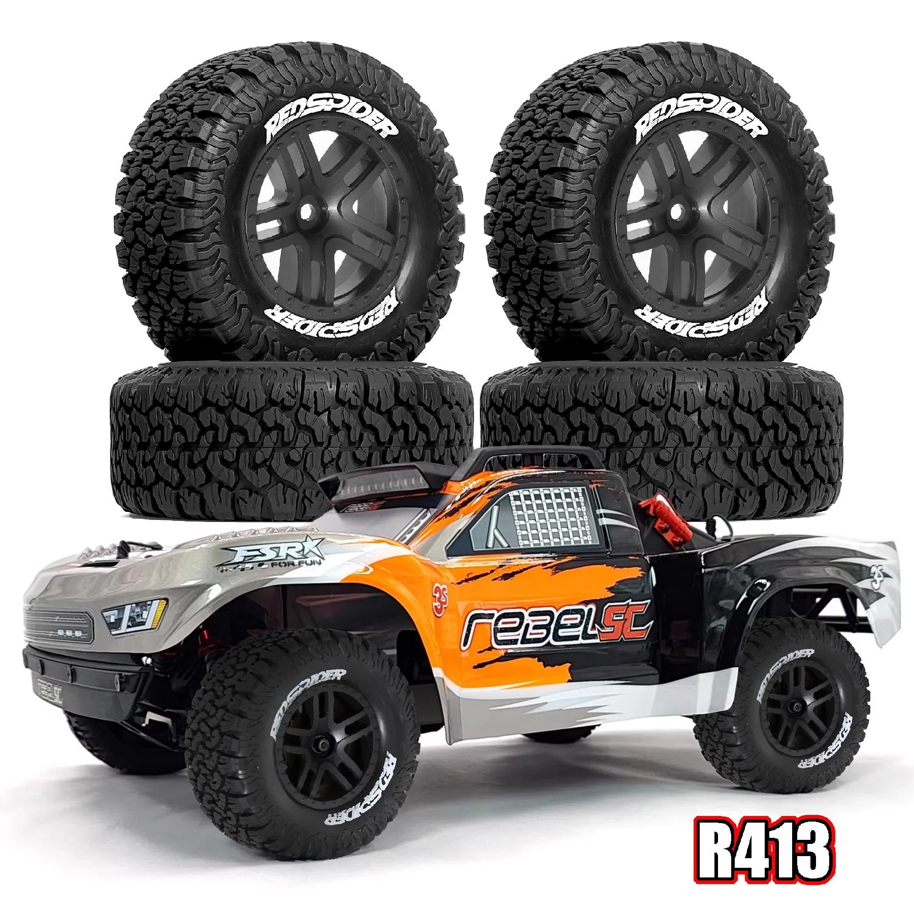 Voiture RC 4WD 2.4GHz tout-terrain buggy crawler électrique
