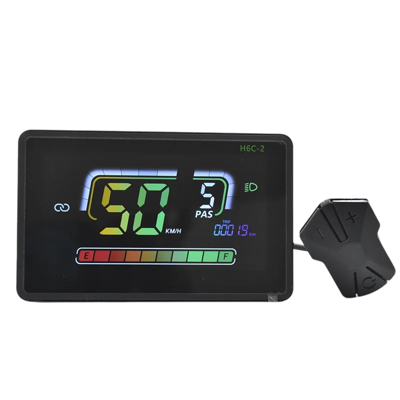 H6C-2 E-Bike Bluetooth Speedometer LCD Display Electric Scooter Meter Dashboard UART Formountain Electric Bike SM5PIN