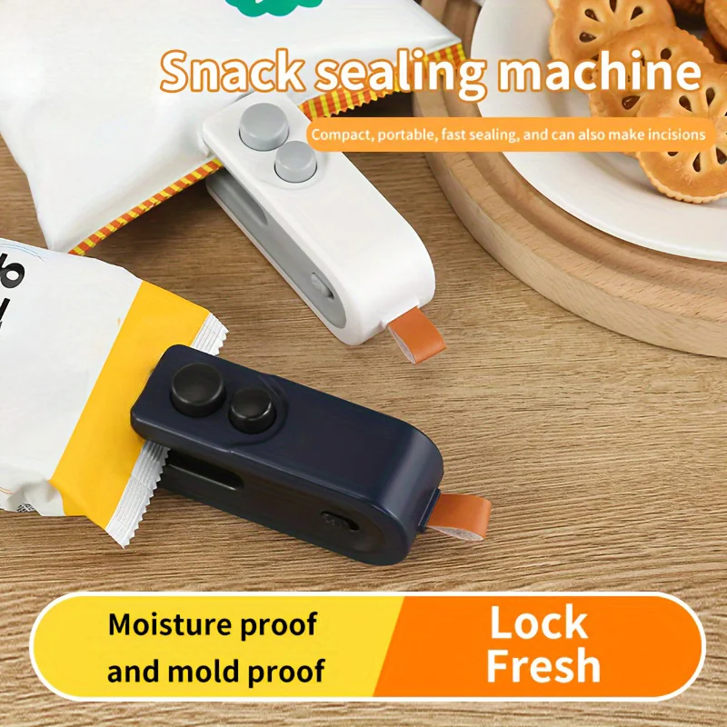 Electric Heat Bag Sealing Machine USB Charging magnetic attraction 2in1 Seal Cutting Handheld Plastic Bag Heat Sealer 2026 4