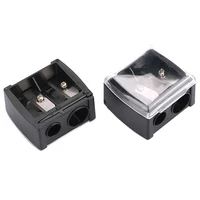 1 Pcs Random Double Holes Lipstick Pencil Sharpener For Eyebrow Lip Liner Eyeliner Pencil 1