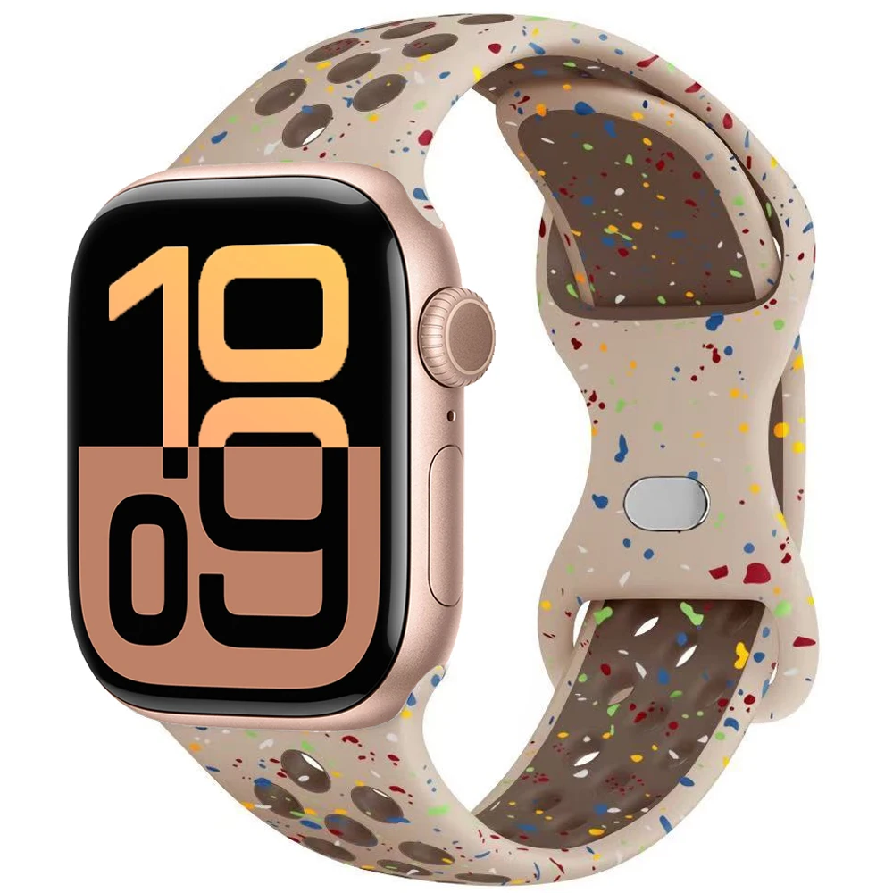 Premium Soft Silicone Band with Metal Buckle