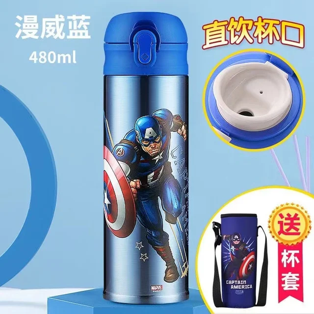 Spiderman Hulk Anime Water Bottle  Water Bottle Children Spiderman - 560ml  Disney - Aliexpress