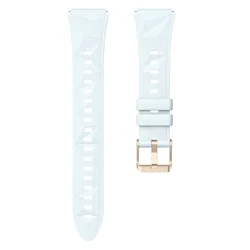 Elegant 18mm Rose Gold Buckle Watch Strap with Quick Release Mechanism - GT5 GT4 41mm (Ice blue)