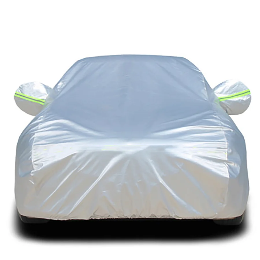 

Wooeight 1Pc Universal Full Car Cover Rain Frost Snow Dust Waterproof Protection Exterior Covers Anti UV Outdoor Sun Reflective