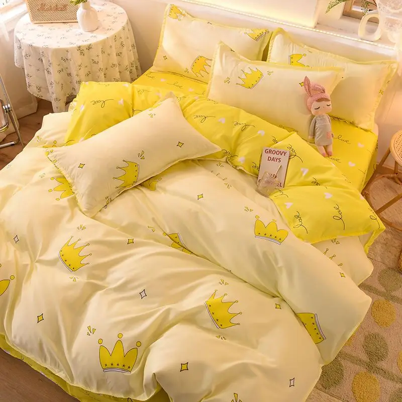 

Bedclothes Bed Sheets Set Duvet Cover Couple Double Bed Sheet Bedspread Comfort Sets Duvet Covers King Size King