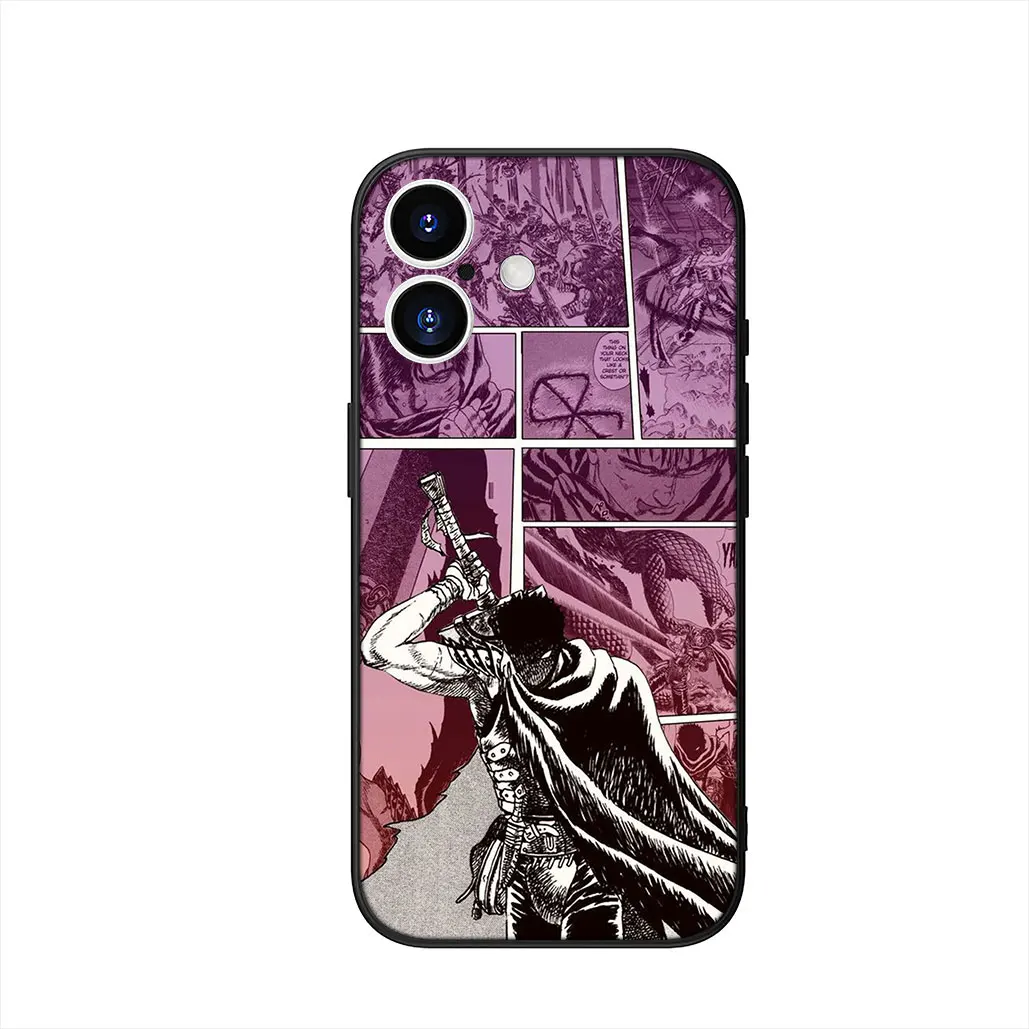 Anime Cartoon Berserk Guts Phone Cover Case