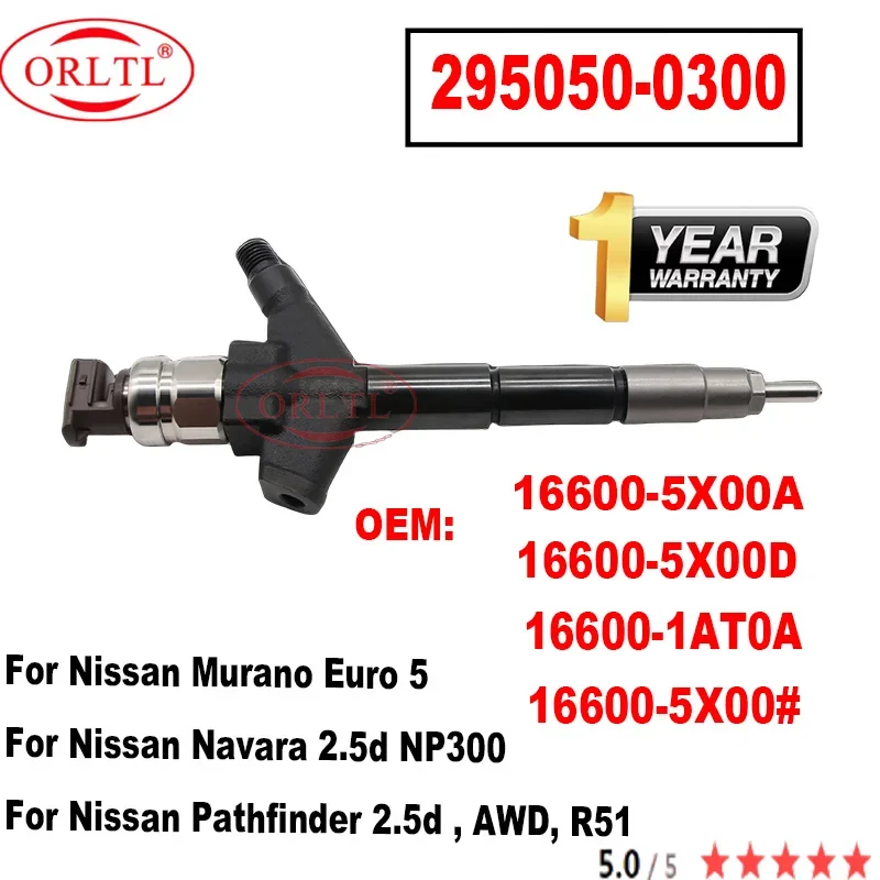 16600-5X00A 16600-5X00D Iniettore Di Carburante Originale 16600-5X00 # 116600-1At0A Nuovo 295050-0300 295050-0301 Dcri300300 Per Nissan Muran