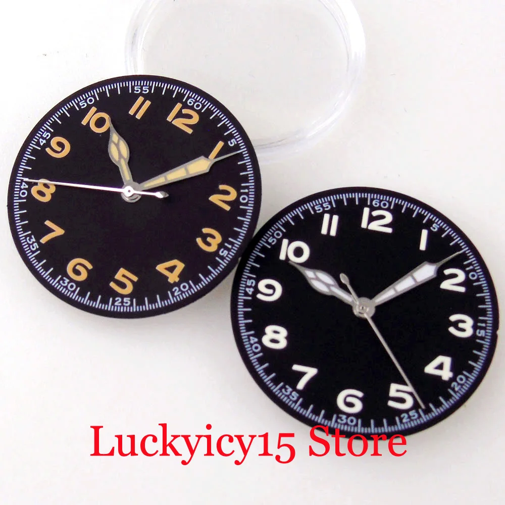 Accessorio Tandorio 29Mm Quadrante Orologio Sterile Nero Verde Luminoso Fit Nh35A Nh36A Skx Srp Miyota Eta 2824 Pt5000 St2130