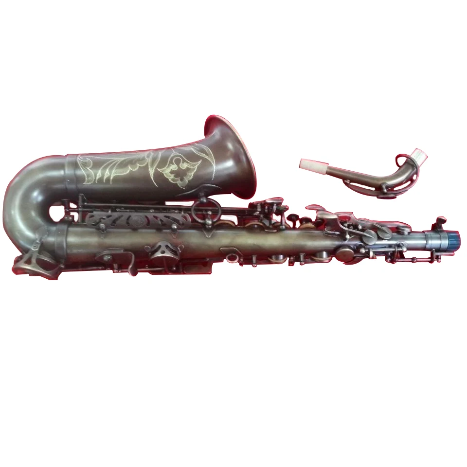 

Professional 95% Copy Deep carved Mark Six Sax Model Antique copper Eb Flat Alto Saxophone with Case Accessories