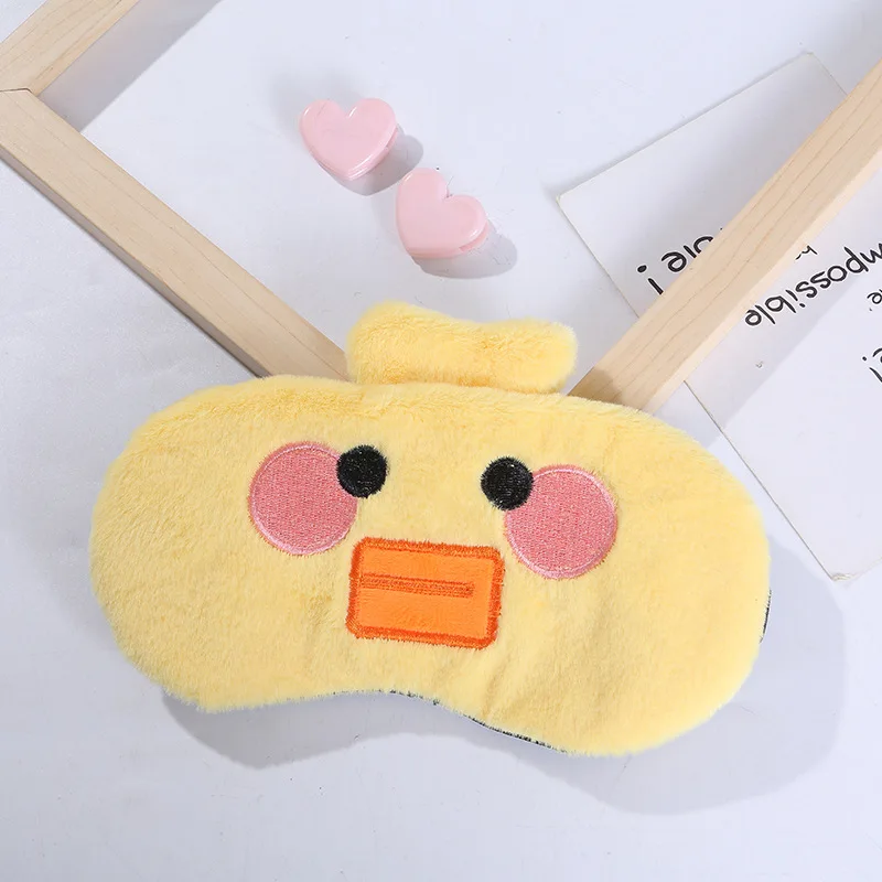 1pc Sleeping Mask Sleeping Blindfold Soft Plush Eye Masks Cute Cat Eye Cover Plush Mask Eyepatch Nap Health Eye Cover 5
