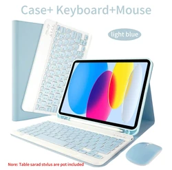 Removable Keyboard Cover Case for Tablets, 11 - 10.9 Inch (Sky Blue 2)