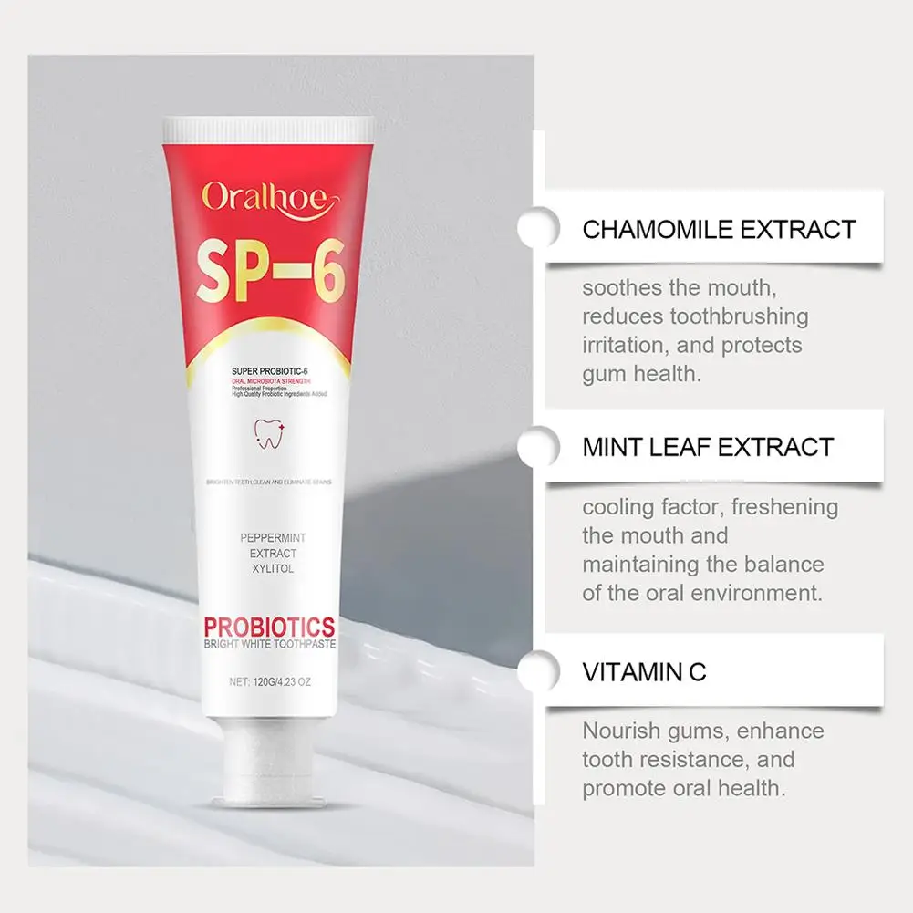 Teeth whitening product Teeth whitening essence Teeth health product SP-6 Whitening Toothpaste Probiotic Cleaner