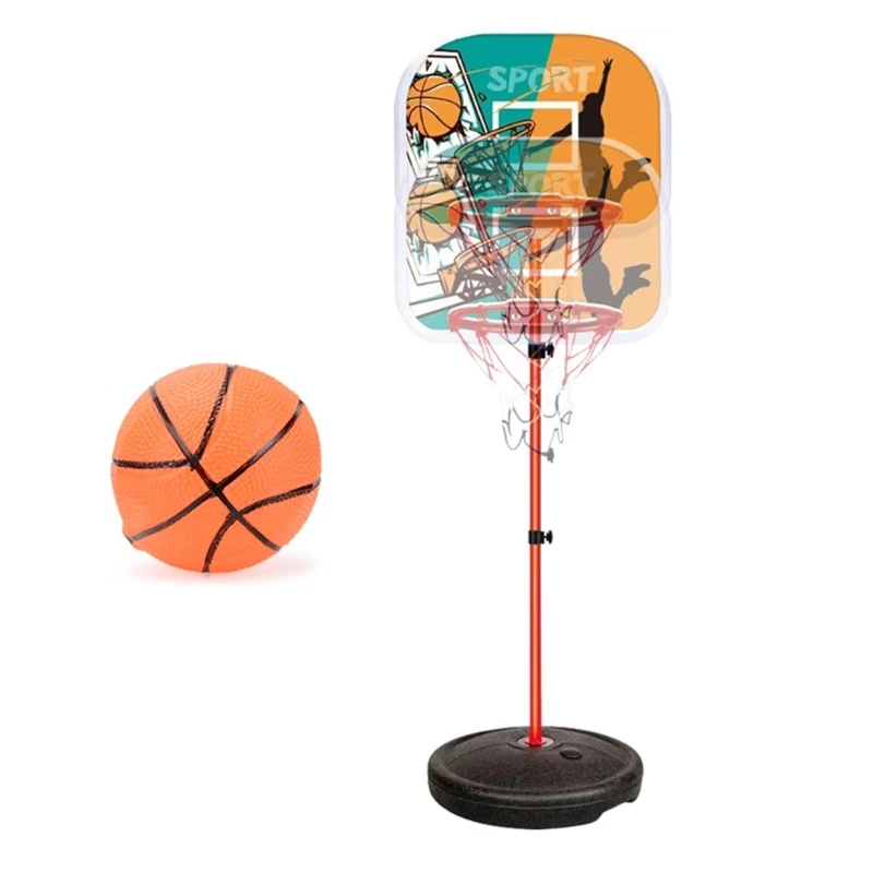 

Kids Basketball Hoop Stand Height 2.9ft-3.9ft Toddler Boy Girl Mini Ball Game