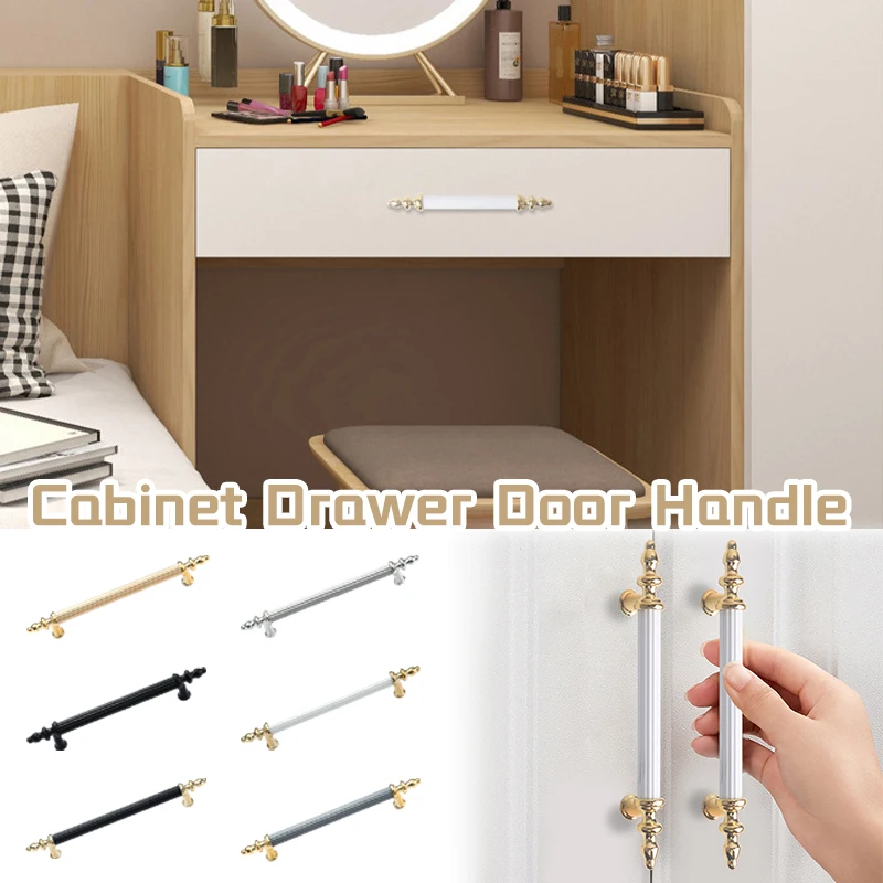 

Minimalist European Style Zinc Alloy Cabinet Drawer Door Handle Wardrobe Drawer Pull Cabinet Door Furniture Hardware Long Handle