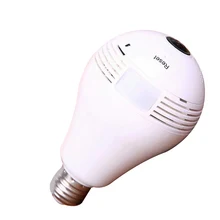 

V380 Wireless WIFI IP Surveillance 1.3MP Cameras Bulb 360 Degree Panoramic Bulb Camera Home Security