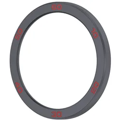High-Quality Stainless Steel Alloy Bezel Ring with Colorful Scale Decoration for CMF Watch Pro 2 (1 Grey Red)