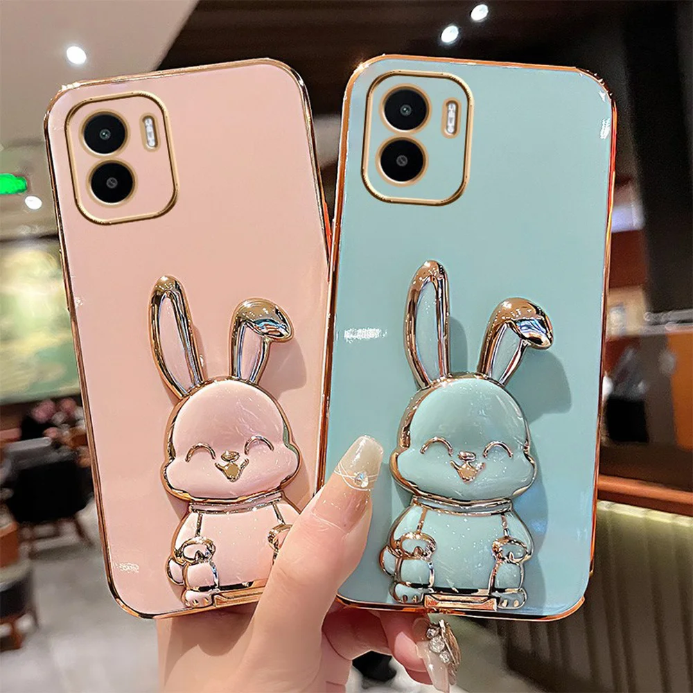 Per Xiaomi Redmi A1 Custodia Redmi A1 A2 A1 + A2 Plus Capas Placcatura Di Lusso Rabbit Redmi A2 A1 Plus + Custodia Per Telefono Custodia Antiurto