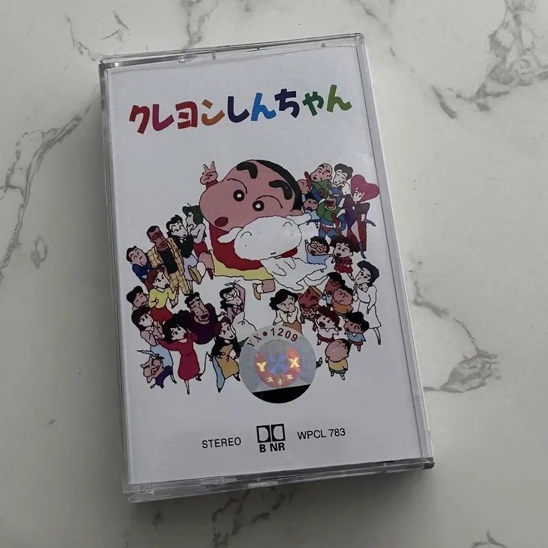 Anime Crayon Shin-Chan Shinnosuke Nohara Nastri Cosplay Cartoon Soundtracks Box Car Walkman Nastri Cassette Collezione Regali Prop