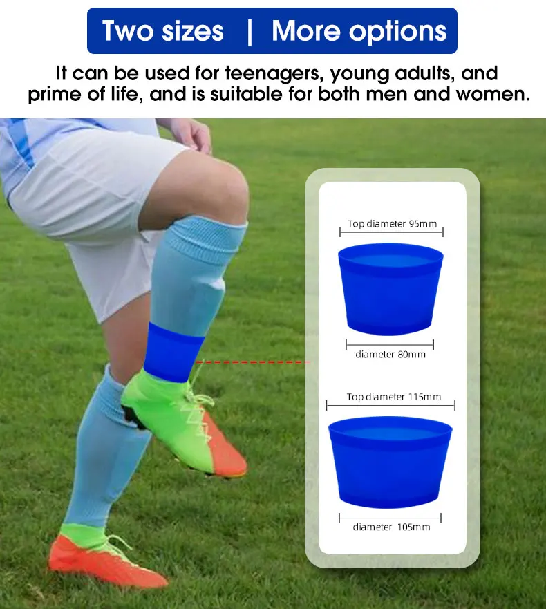 Soccer shin guards New silicone shin guard stay grip tapes for football rugby leg bands shin protector silicone soccer ankle band gym cup sleeve