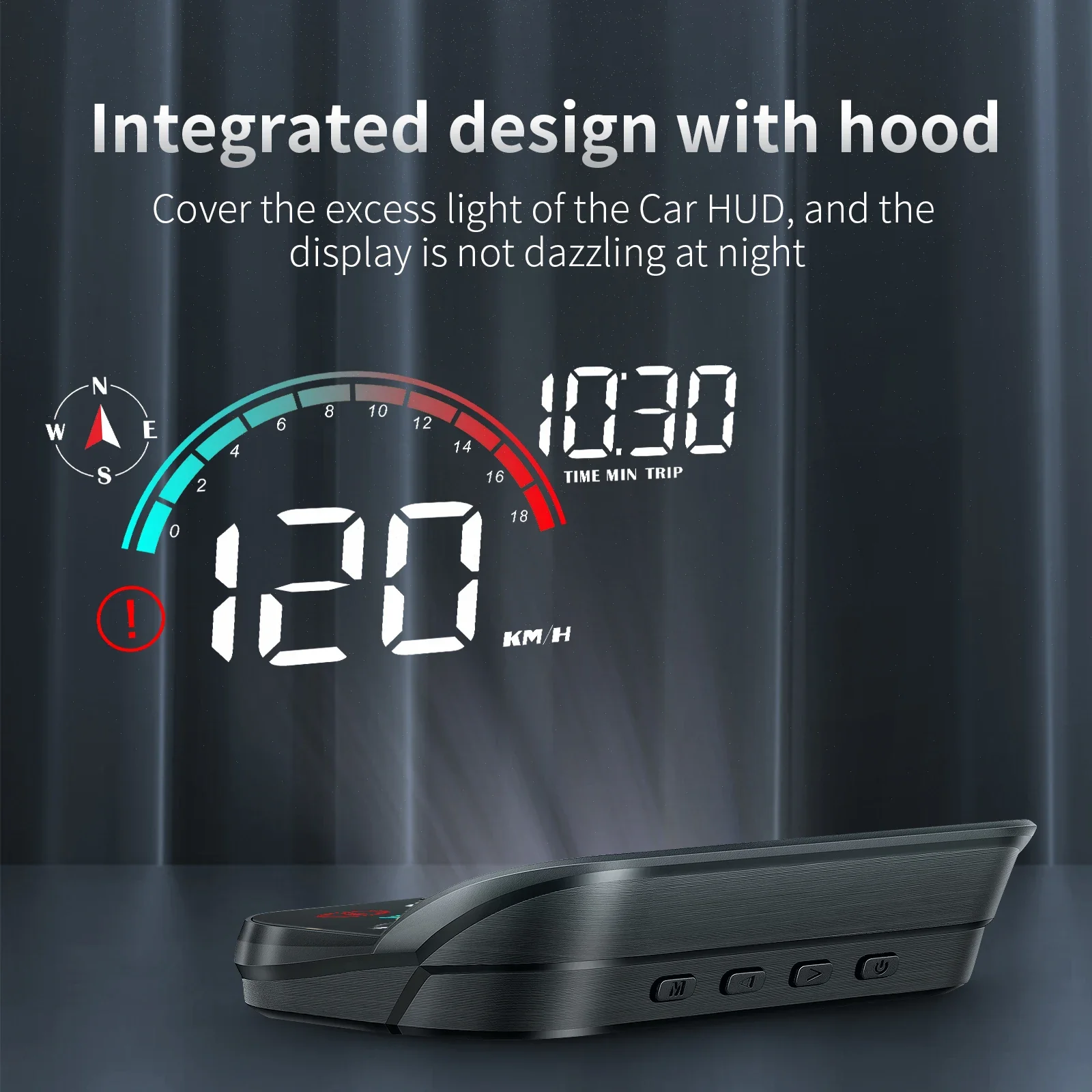 Universal Car Digital High-Definition GPS Speedometer HUD with Windshield Projection and Plug & Play Functionality