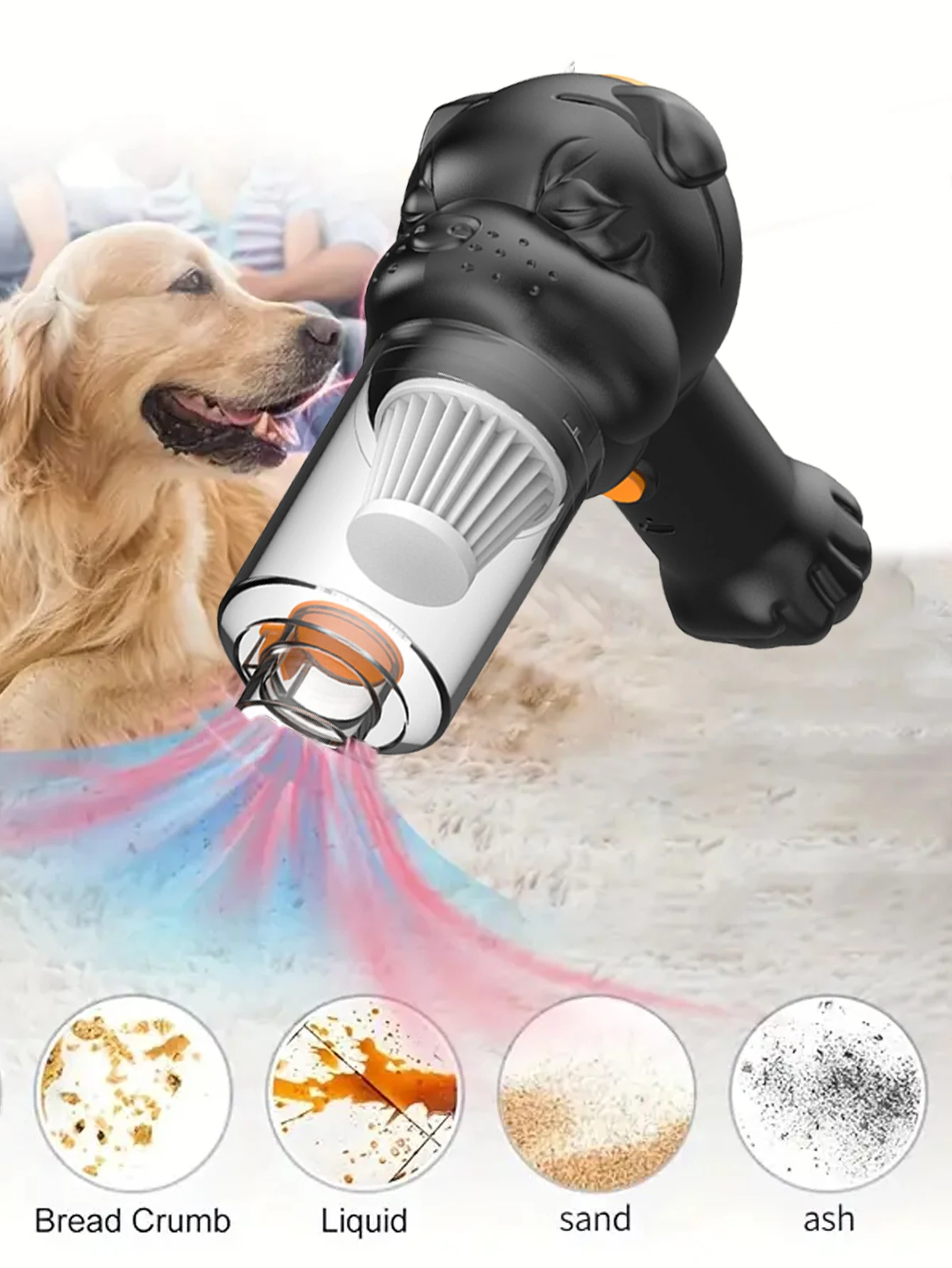 Car Vacuum Cleaner Strong Suction 20000Pa Wireless Rechargeable Powerful Handheld Dust Catcher Mini Wash for Car Home Appliances