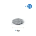 Gray 38mm 32pcs