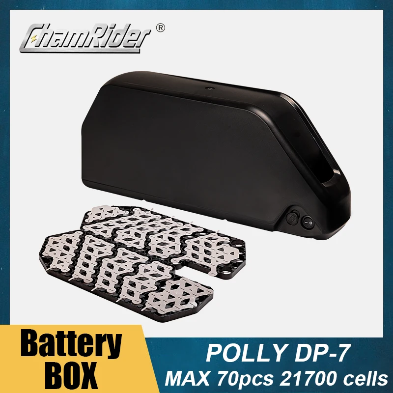 

36V Battery Housing 48V Battery box 52V Battery Case Polly DP-7 Down Tube Downtube 13S 7P 10S 9P 14S 6P Max Load 70 21700 cells