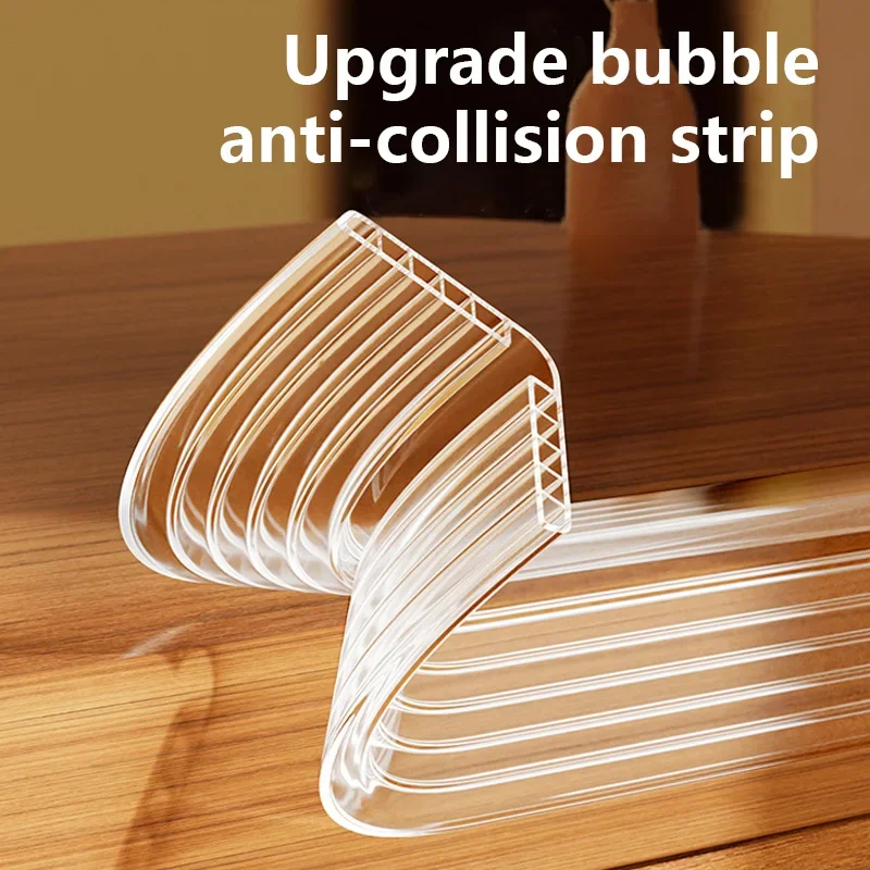 Transparent PVC Baby Protection Strip with Double-Sided Tape Anti-Bumb Kid Safety Table Edge Furniture Guard Corner L Protectors