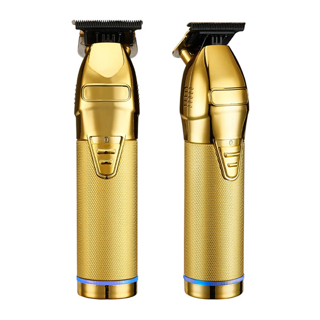 

Electric Hair Trimmer USB Rechargeable Indicator Shaver Portable Travel Pocket Home Salon Clippers for Male Men Gold
