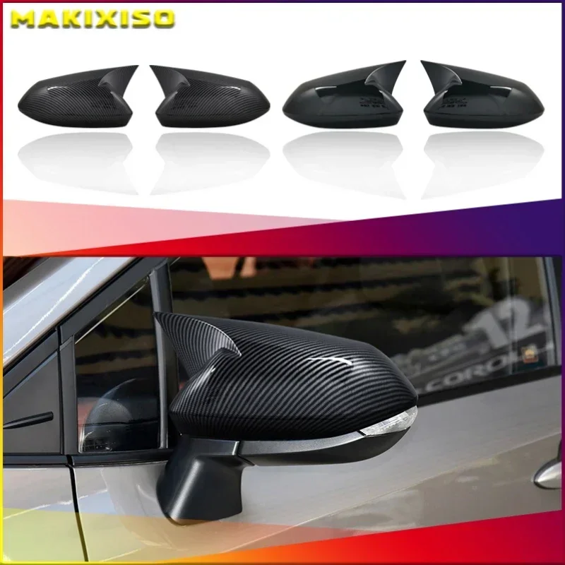 

Side Wing Rearview Mirror Cover Cap For Toyota Corolla 2019 2020 Carbon Black high quality types