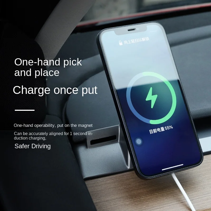 For The Tesla Model 3Y Car Mount Phone Magsafe Apple 12