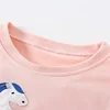 Jumping Meters New Arrival Ice Cream Embroidery Hot Selling Cotton Summer Girls Tshirts Baby Clothes Children's Tees Tops 5