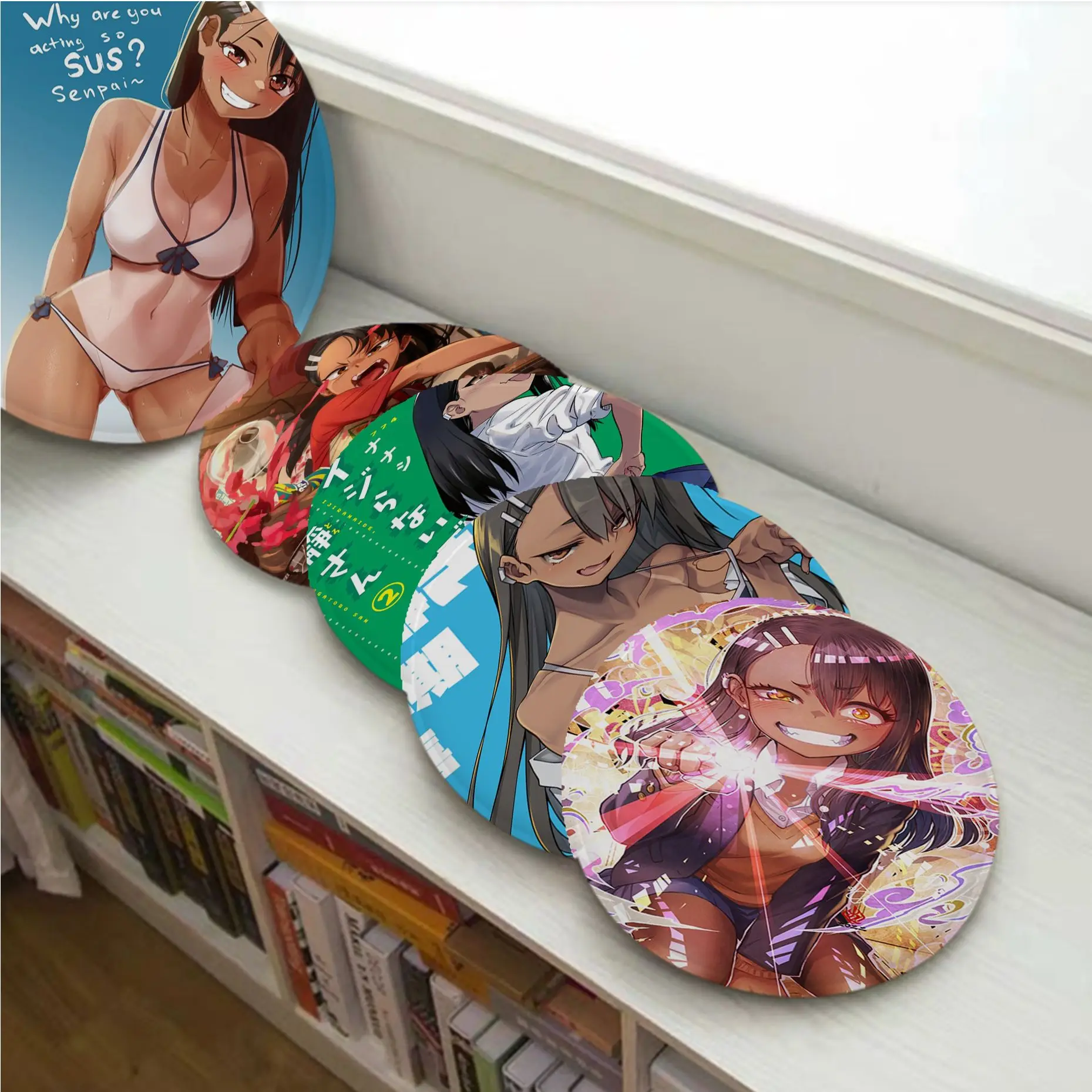 

Anime Nagatoro San Nordic Printing Seat Cushion Office Dining Stool Pad Sponge Sofa Mat Non-Slip Buttocks Pad