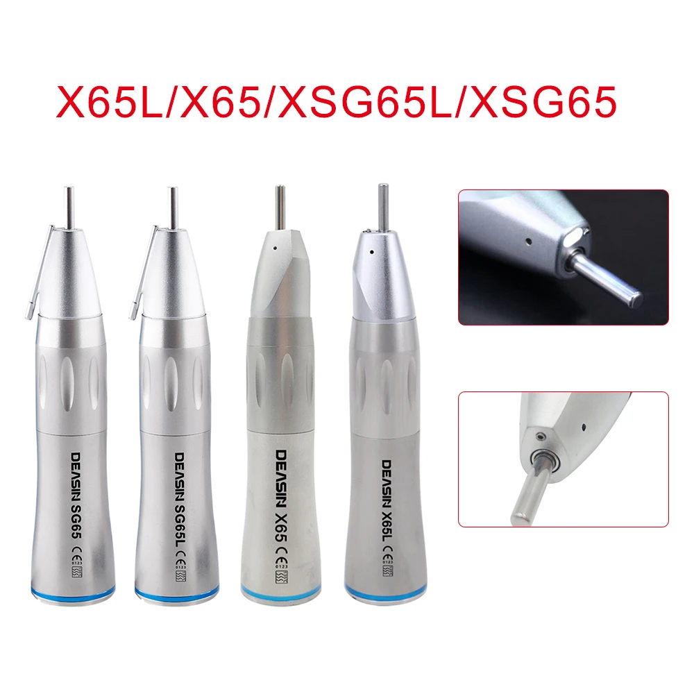 

Dental Fiber optic led surgical straight handpiece XSG65L/X65L/X65 1:1 blue ring for electric micromotor