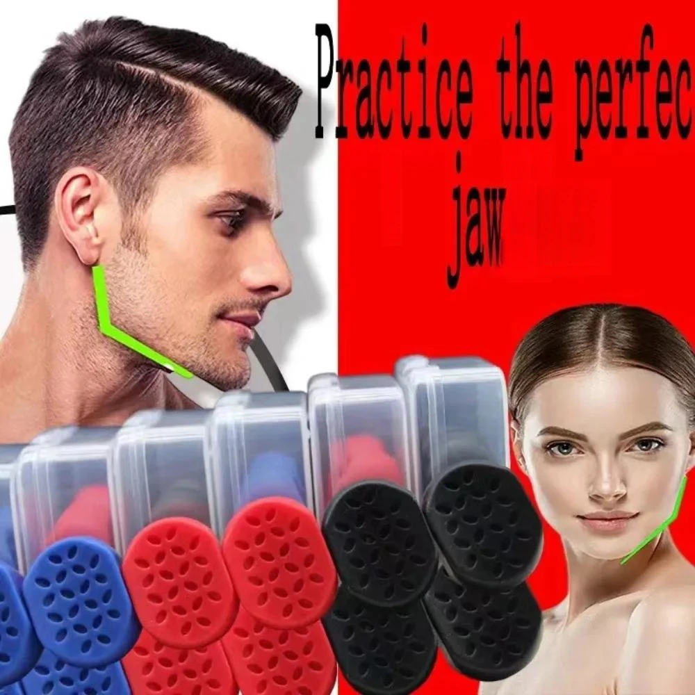 New Jaw Exerciser Ball 40/50/60LBS Jaw Chin Line Trainer Face Facial Muscle Trainer Chew Ball Training
