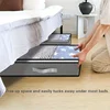 1pc/2pcs/3pcs Dustproof Under Bed Storage Box with Reinforced Handles for Comforter Blanket  Pillow and Toys Bedroom Accessories 5