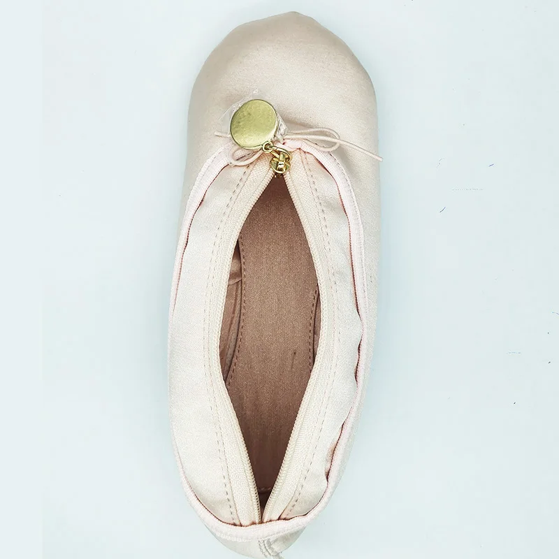 USHINE  Ballerina Satin Ballet Pointe Shoe Pencil Case Purse Keyring For Dance Lovers