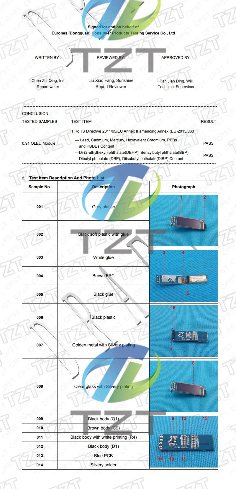 TZT 1/3/5PCS 0,91 Zoll OLED-Modul 0,91" weiß/blau OLED 128X32 OLED LCD LED-Anzeigemodul 0,91" IIC Communicate für Arduino – Detail 3