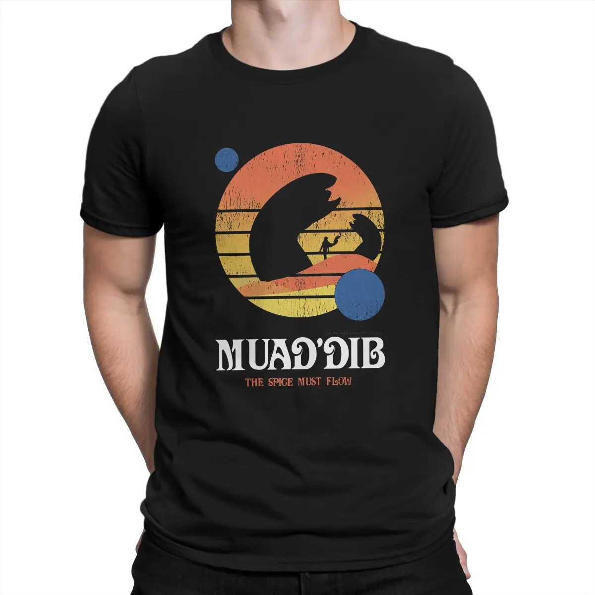 

Dune Arrakis Film Muaddib The Spice Must Flow Tshirt Graphic Men Tops Vintage Alternative Summer Clothing Harajuku T Shirt