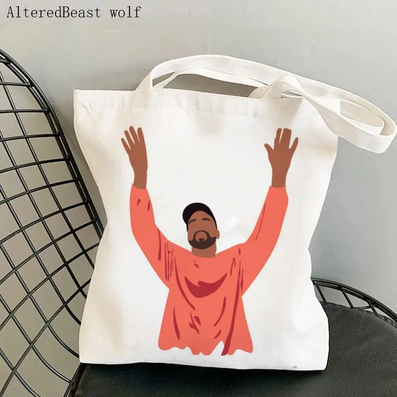 Fashion Women Shopper Printed Handbags Greasy Robert Pattison Environmental Storage Reusable Canvas Shoulder Tote Bag school bag